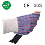 China High Quality AB Grade Cowhide Elastic Cuffs Striped Welding Gloves Supplier | Dtlabor