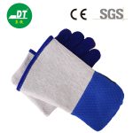 China High Quality 14'' Blue Color Tiger Mouth Thickening Welding Gloves Supplier | Dtlabor