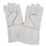 China High Quality 14 Inch Palm Leather Back Aluminum Foil Welding Mittens Supplier | Dtlabor