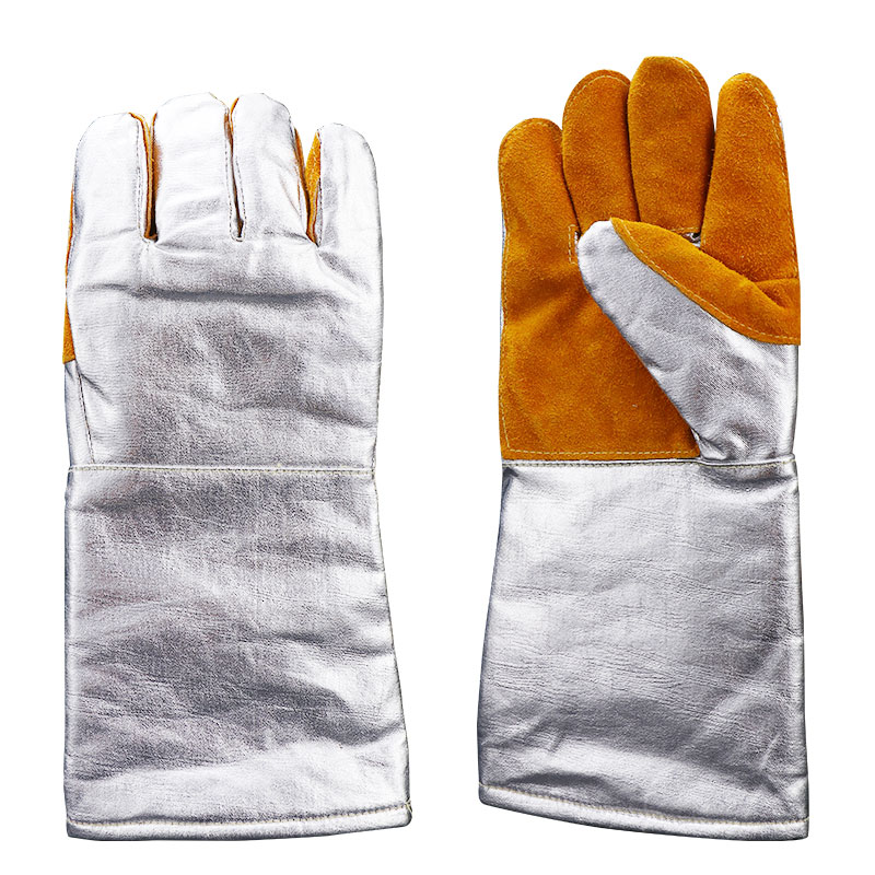 14” Cowhide and Aluminum Foil Welding Gloves