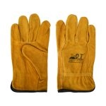 China High Quality AB Grade Cowhide Golden Yellow 10.5'' Working Gloves Supplier | Dtlabor