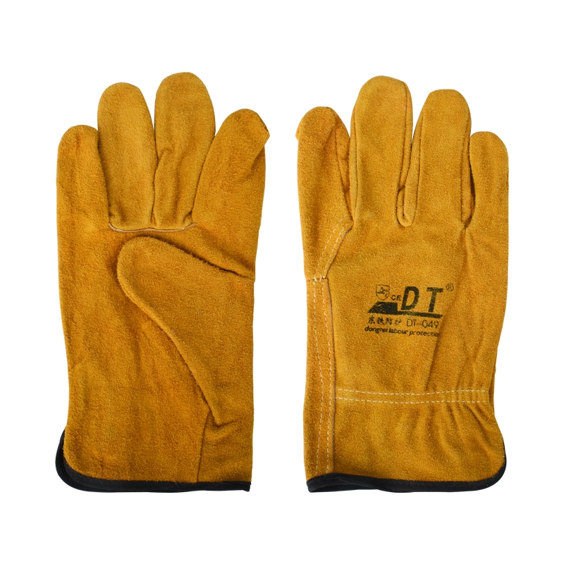 AB Grade Cowhide Golden Yellow 10.5” Working Gloves