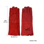 China High Quality 14'' Red Color Cowhide Welding Gloves Supplier | Dtlabor