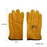 China High Quality AB Grade Cowhide Golden Yellow 10.5'' Working Gloves Supplier | Dtlabor