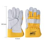 China High Quality 10.5'' Cowhide Leather Short Working Gloves Supplier | Dtlabor