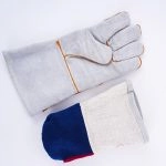 China High Quality 14 Inch Palm Leather Back Aluminum Foil Welding Mittens Supplier | Dtlabor