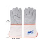 China High Quality Long Style Palm Leather Arm Canvas Welding Work Gloves Supplier | Dtlabor