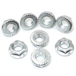 High Quality Galvanized Steel Flange Nuts Fasteners With Polished Finish For Automotive Mining & Heavy Industries - Huaian East New Material Technology Co. ,LTD