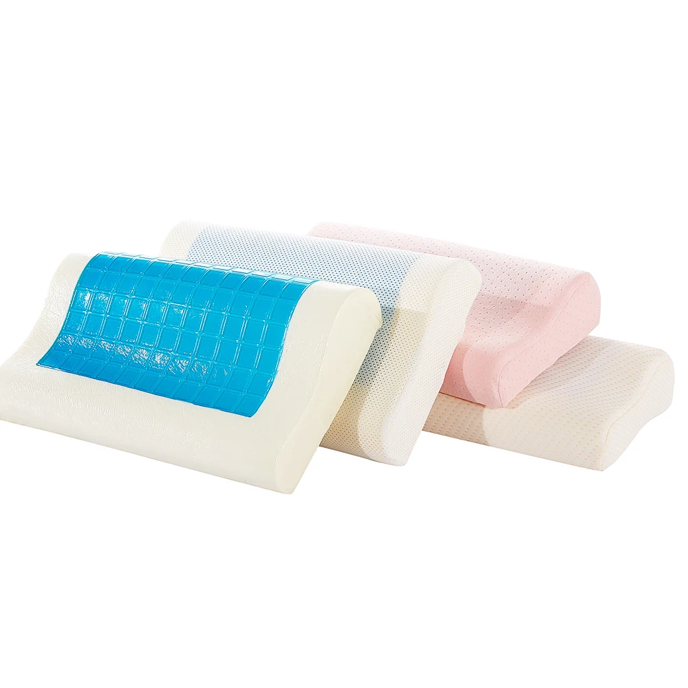 Inonyaradza Kutonhodza Gel Memory Foam Cervical Contour Yekurara Mubhedha Pillow yemusana, Dumbu kana Kurara Kudivi