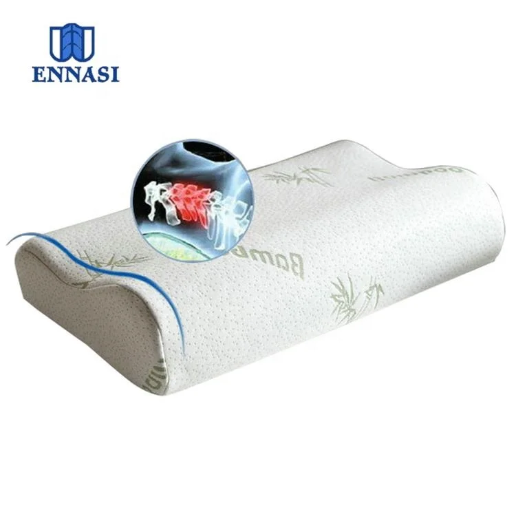 Fonon'ny lamba volotsangana azo anaovana fahatsiarovana Foam Pillow Orthopedic Contour Bed Head Rest Wedge Pillow