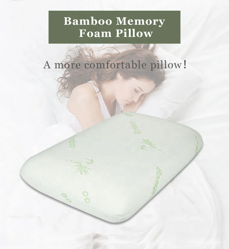 OEM ปรับการออกแบบ Hypoallergenic Washable Bed ไม้ไผ่ Cooling Shredded Memory Foam หมอนสำหรับนอน