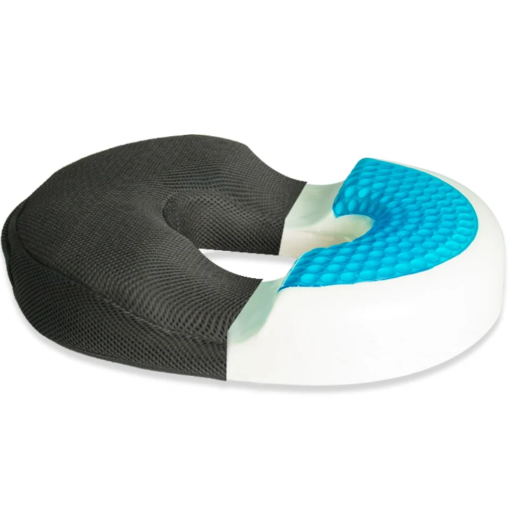 สบายเจลทำความเย็น Coccyx Orthopedic Memory Foam Donut เบาะรองนั่งศัลยกรรมกระดูกหมอนเอว & Tailbone Support Cushion