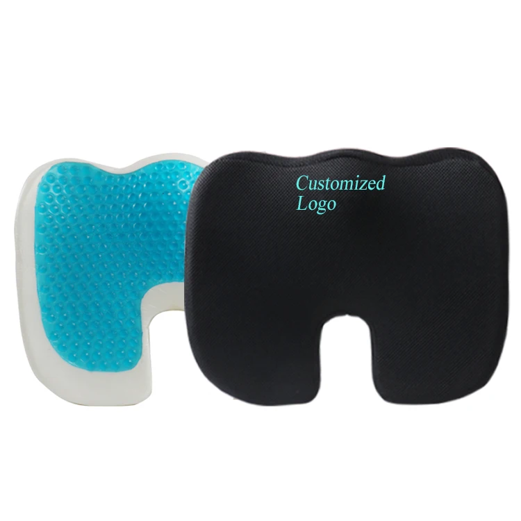 ຜູ້ຜະລິດຂາຍຍົກ Cooling Gel Seat Cushion Orthopedic Coccyx for Office Chair Car Relieves Lumbar Pillows Seat Cushions