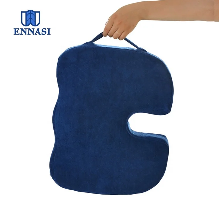 Comfort Memory Foam Office Chair Seat Cushion Orthopedic Ventilated Car Seat Coccyx Talbone Back Pain Relief ခန္ဓာကိုယ်အတွက်၊