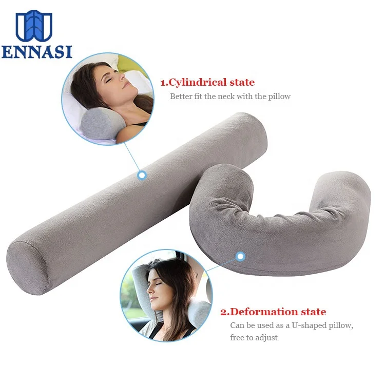 I-Twist Long Bolster Style Intamo Umcamelo Wesitayela Somcamelo Igwebu Le-Lumbar Roll Umcamelo Wokusekela Wokuhamba CE 100% Ikholomu Yabantu Abadala Ye-Polyester