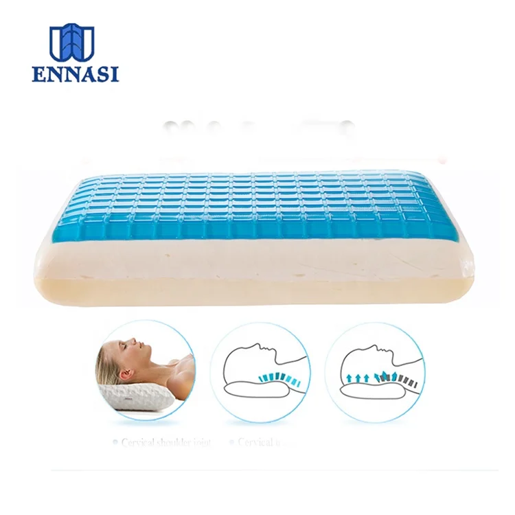 Comfortable Gel Infused Memory Foam Cooling Gel Pillow