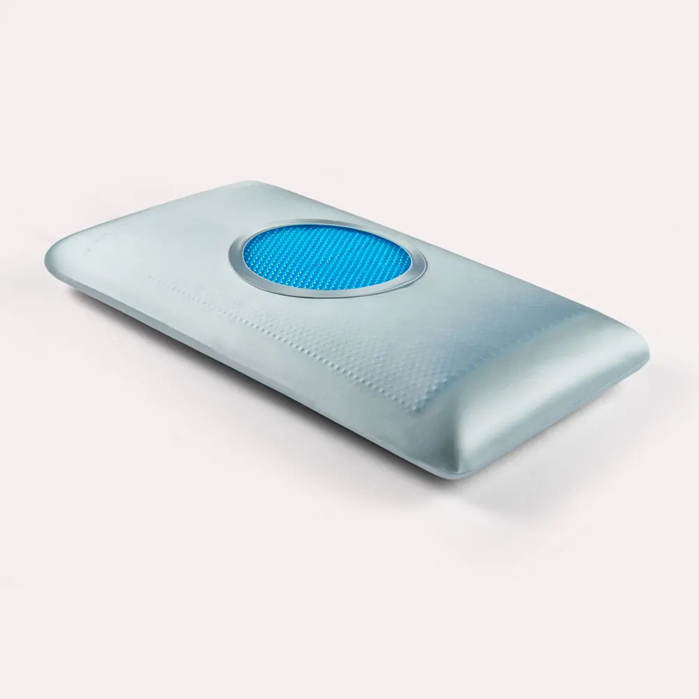 I-Medium Hole Cooling Gel Memory Memory I-Foam King Usayizi We-Eco-Friendly Removable Cover yesimanjemanje eqinile ye-Orthopedic Head Rest Back Emuva Kwesisu