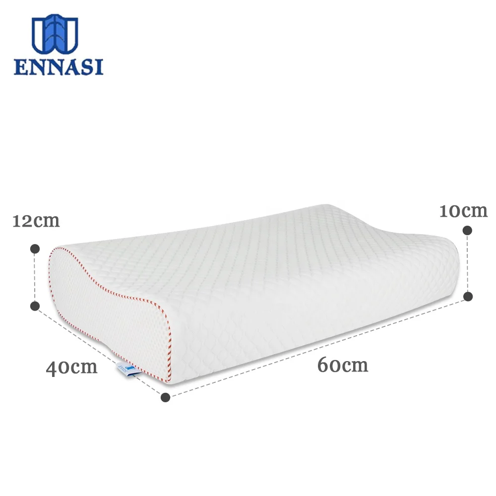 Ergonomic Contour Memory Foam Pillow Adjustable Orthopedic Fandrian-torimaso Fandrian-jaza ho an'ny Fanaintainan'ny Tenda
