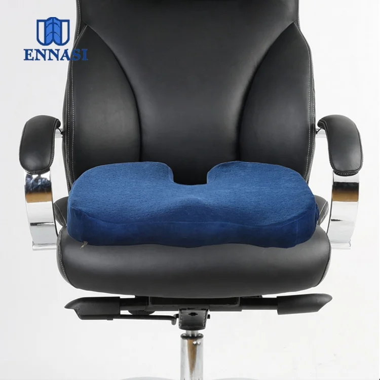 Comfort Memory Foam Office Chair Seat Cushion Orthopedic Ventilated Car Seat Coccyx Talbone Back Pain Relief ခန္ဓာကိုယ်အတွက်၊