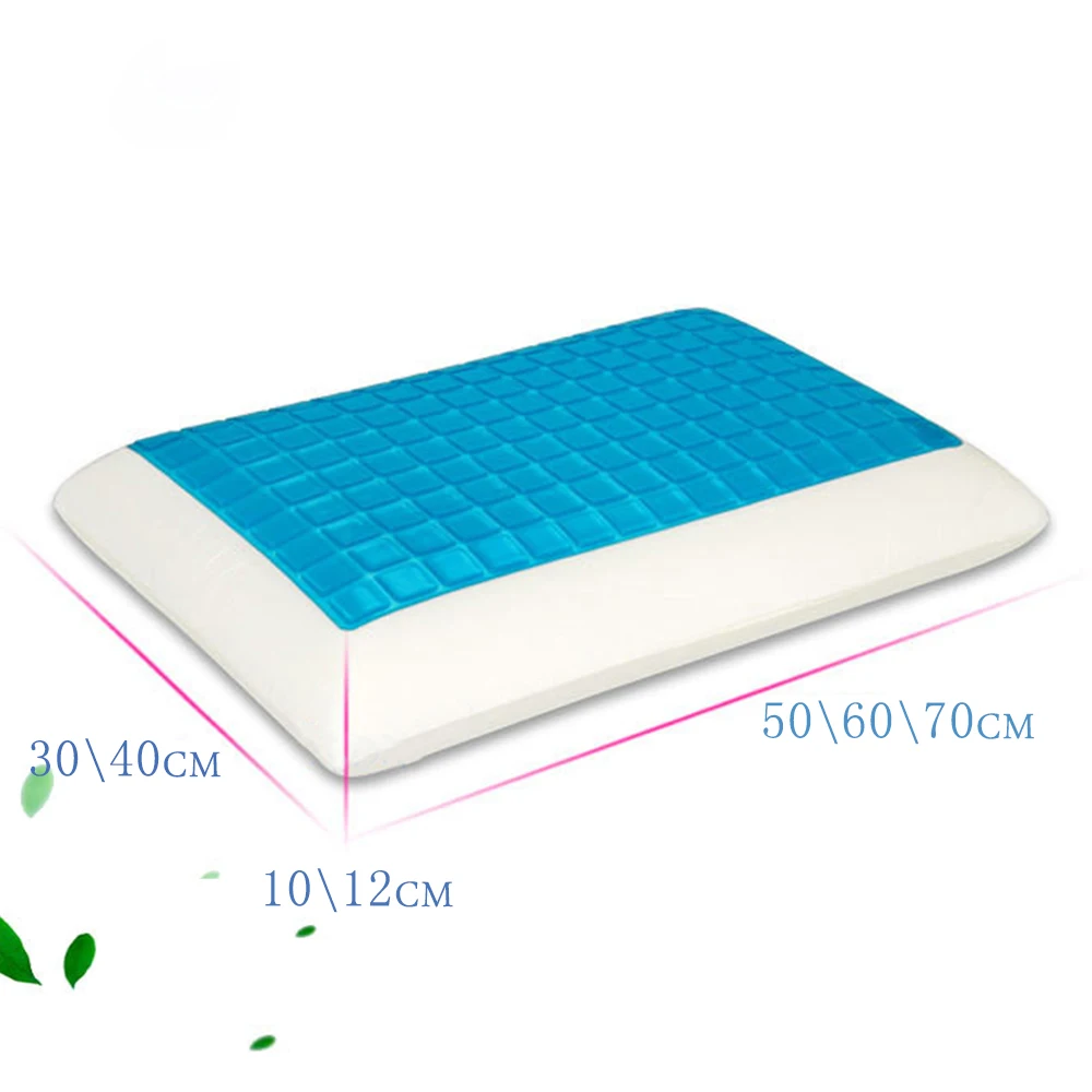 Ergonomic Bamboo King Size Queen Size Cold Gel Memory Foam ໝອນນອນ Orthopedic ສໍາລັບການບັນເທົາທຸກ
