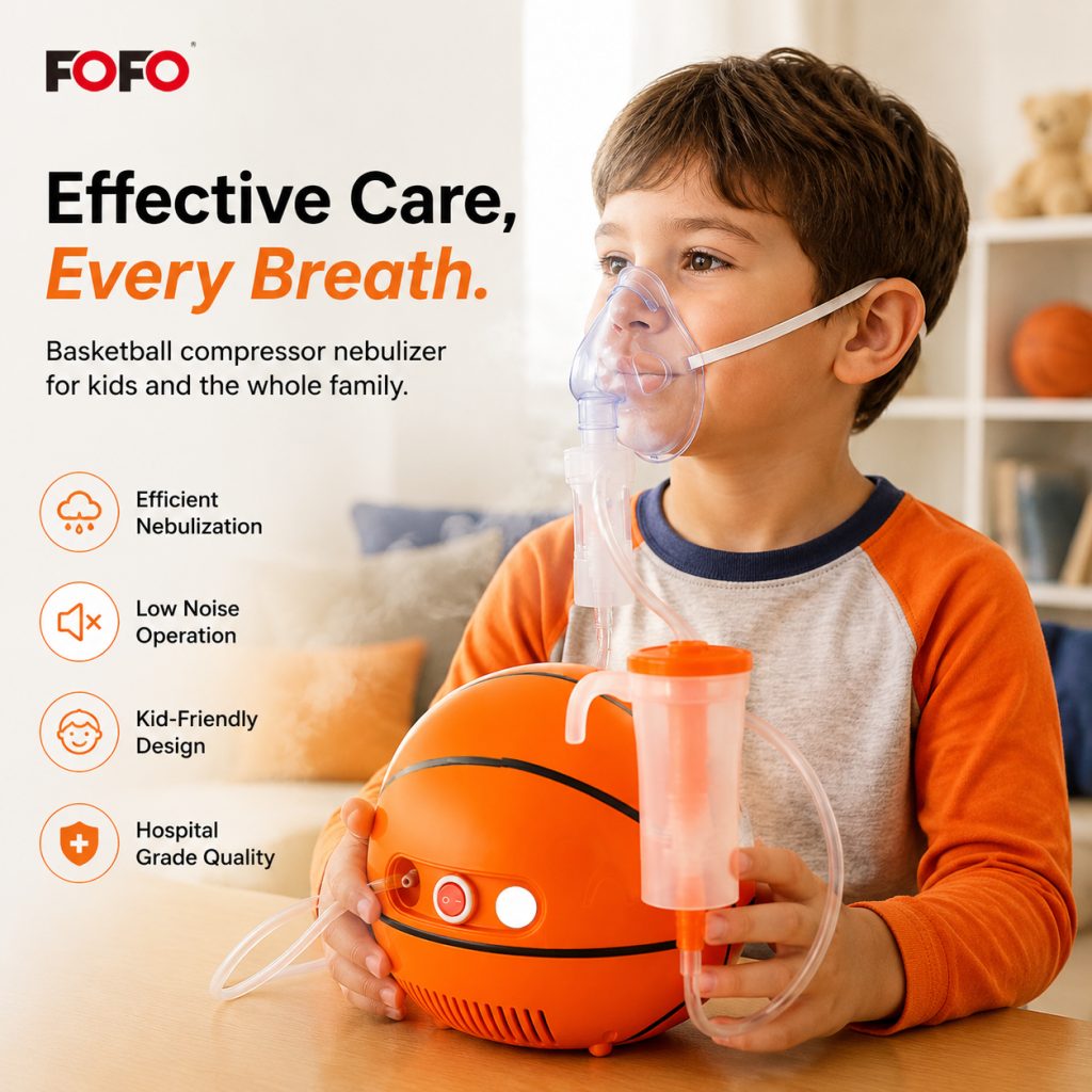Basketball Shape Compressor Nebulizer for Kids and Adults BC68005-BK