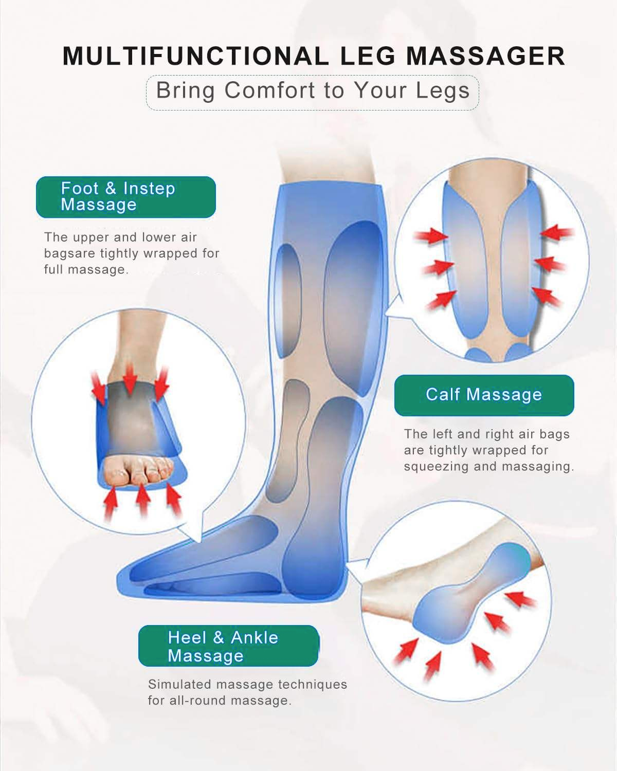 Air Compression Leg Massager