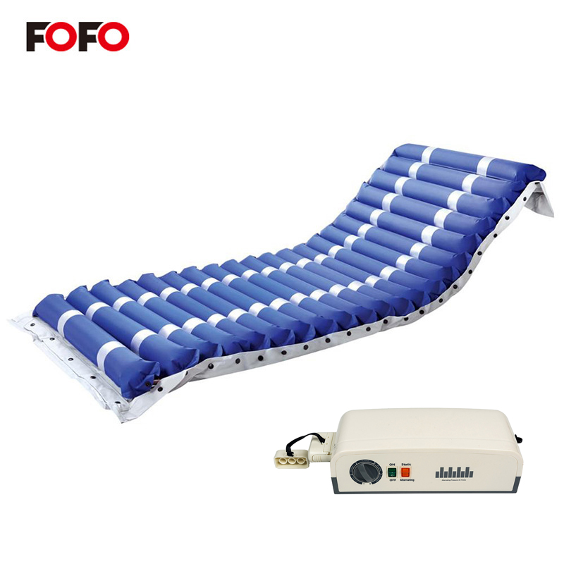 Waterproof Navy Blue Foldable TPU Tubular Air Mattress with Pump