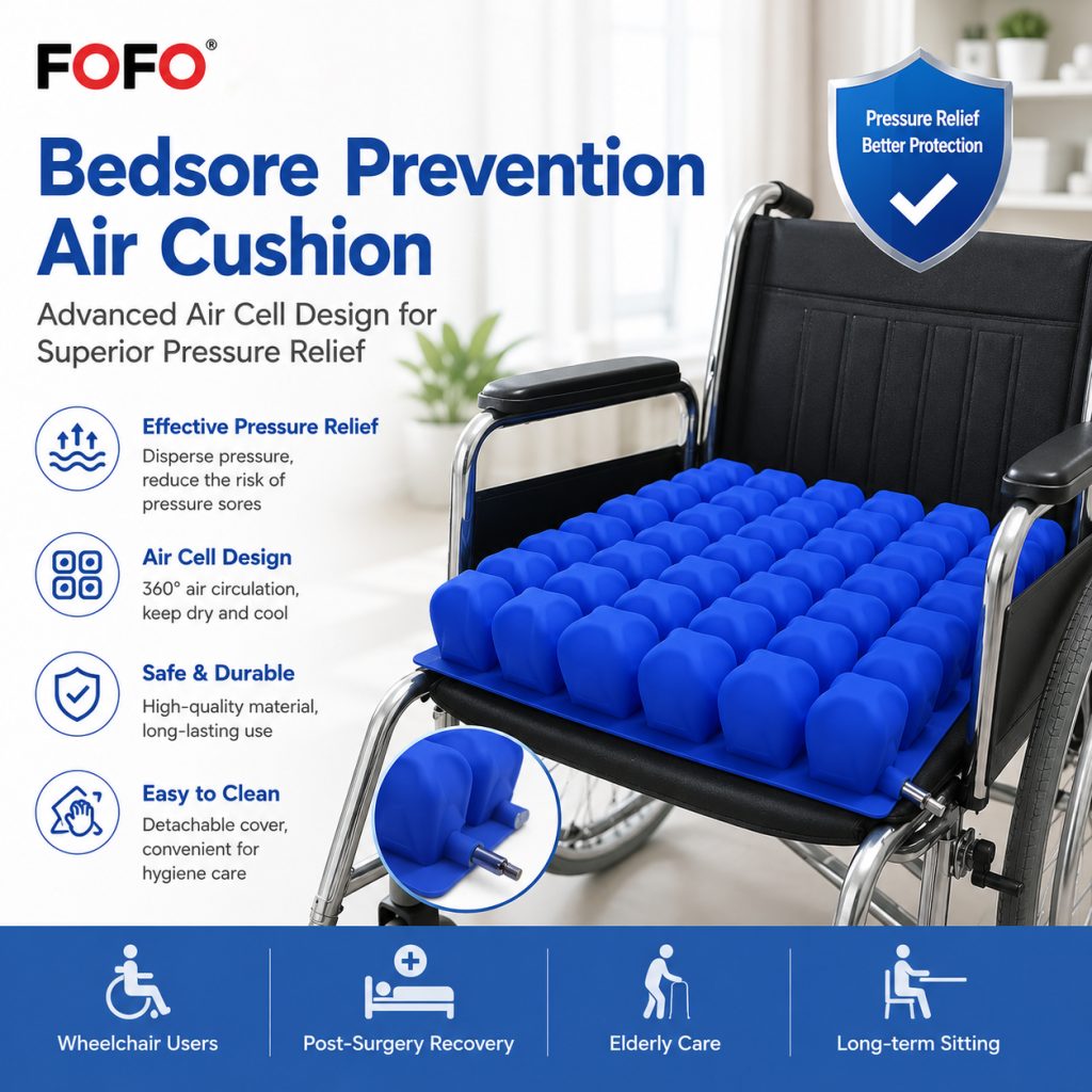 Inflatable Anti-Decubitus Wheelchair Seat Cushion-HF2001