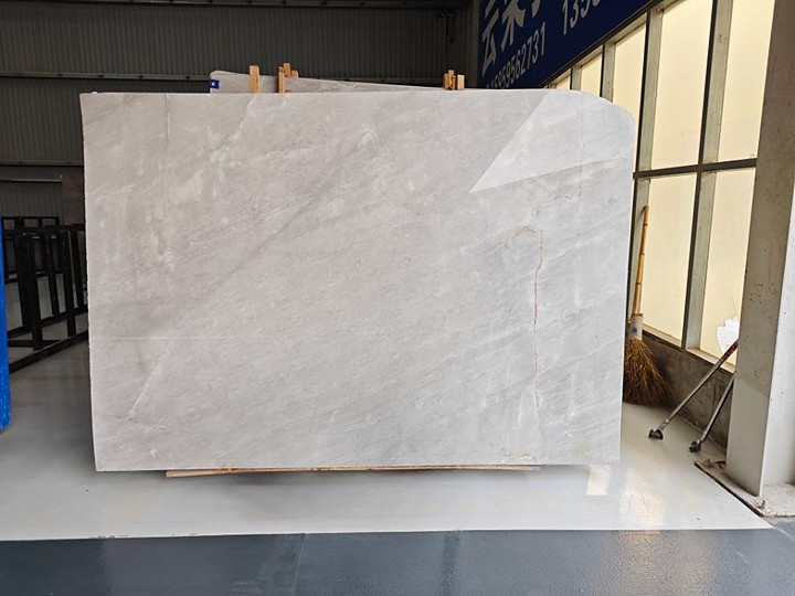 Tundra Grey Marble Full Slab View