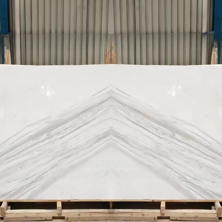Volakas White Marble Bookmatch - up