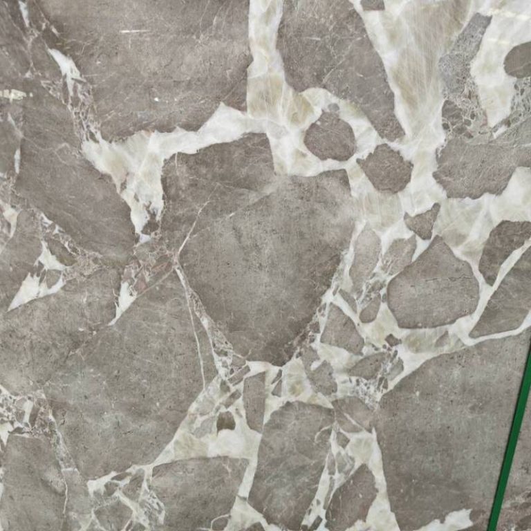 Caramel Grey Marble Close-up