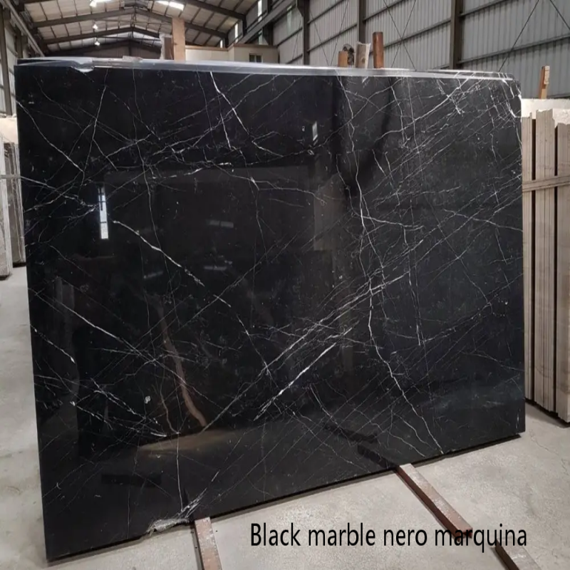 Đá cẩm thạch Nero Marquina