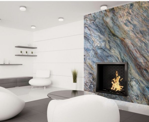 Blue Fusion Quartzite Wall