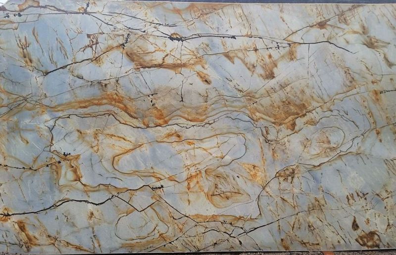 Quartzite Roma bleu en gros plan