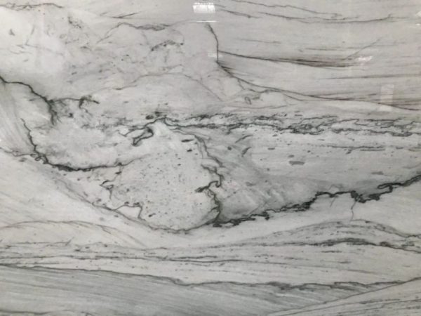 Quartzite blanc infini gros plan