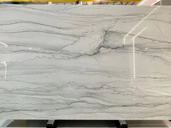 Dalle de quartzite blanc infini