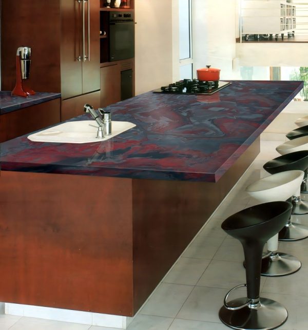 Iron Red Quartzite Countertop