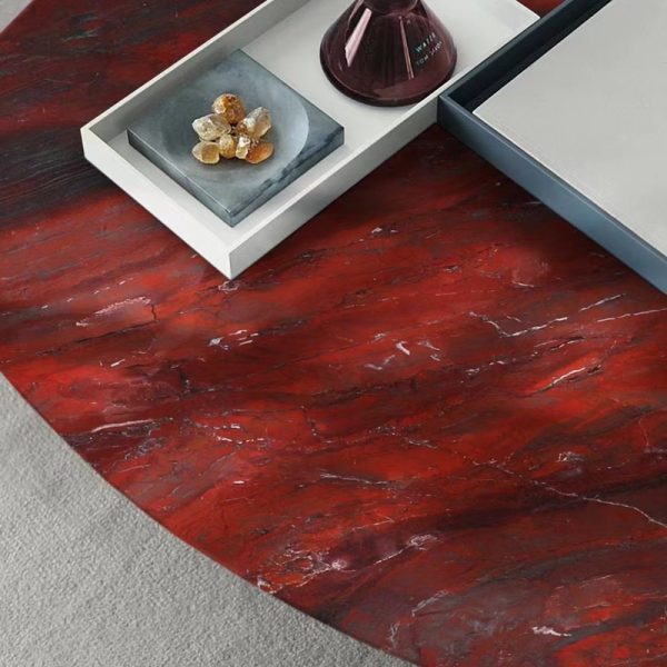 Iron Red Quartzite Slab Furniture