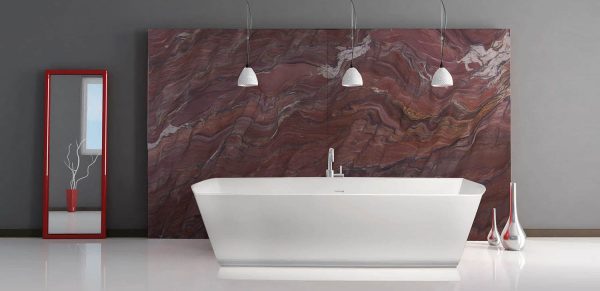 Revolution Wave Quartzite bathroom