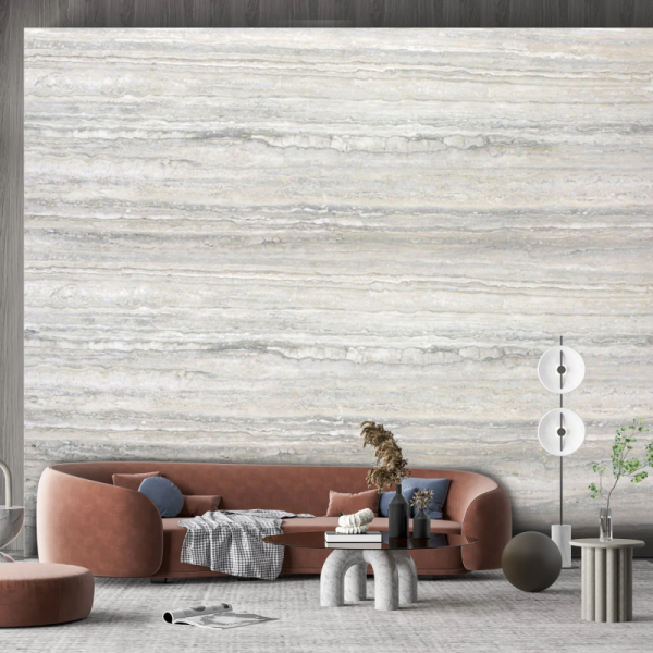 Tug: Silver Travertine Marble