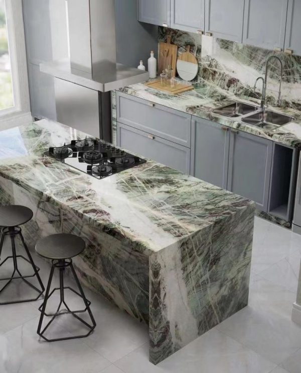 Shangri-La Jade Green Marble Countertop