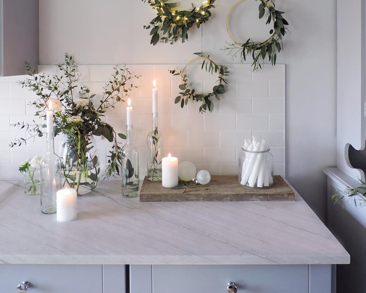 White Silk Quartzite table