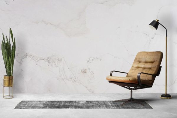 White Silk Quartzite wall