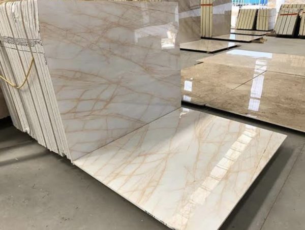 Golden Spider Marble tiles