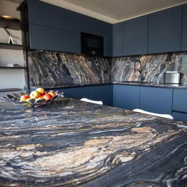 Nero Picasso marble countertop