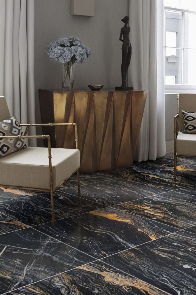 Nero Picasso marble floor