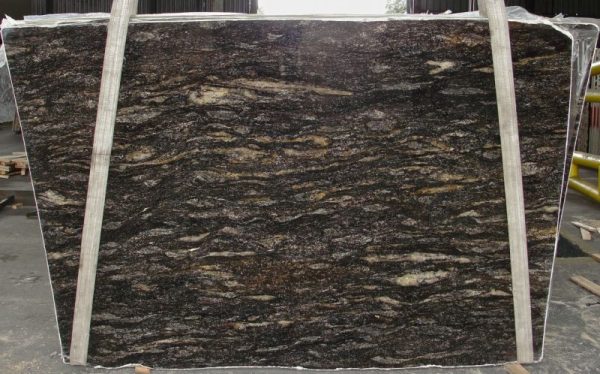 Platinum Black granite slab