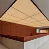 Red Travertine wall