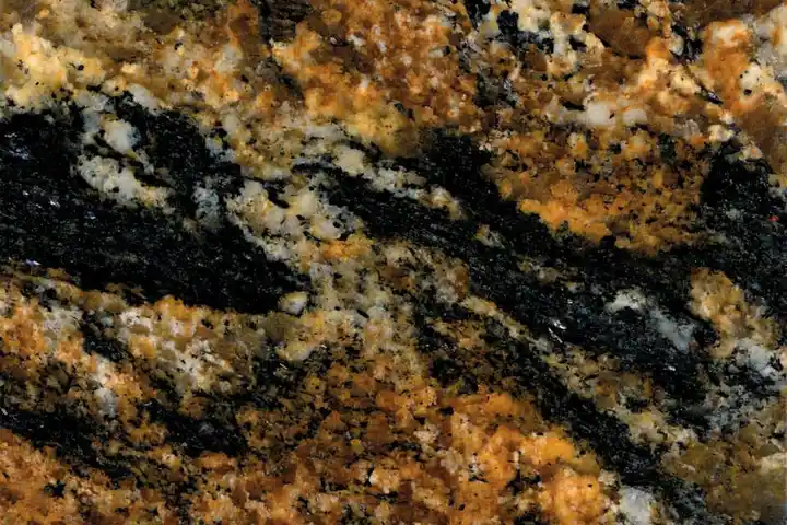 magma gold granite close up