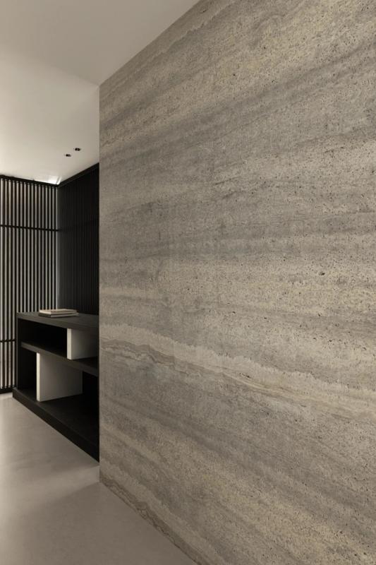 Grey travertine wall1